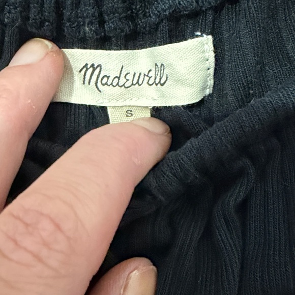 🖤 Madewell Black Tie-Top Crop Top 🖤 - Picture 2 of 3